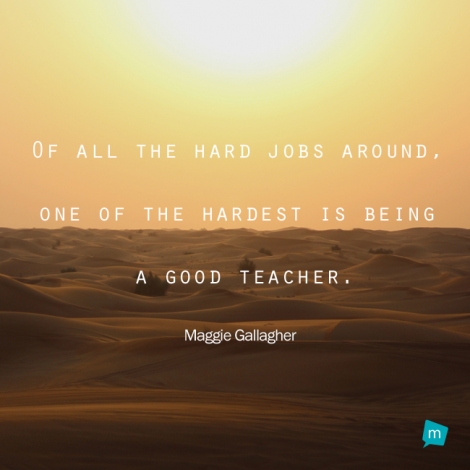 Of all the hard jobs around, one of the hardest is being a good...