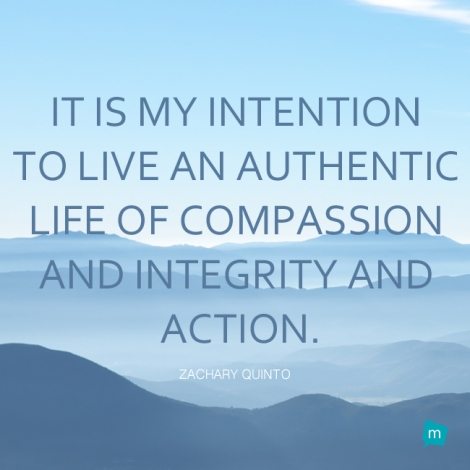 It is my intention to live an authentic life of compassion and...