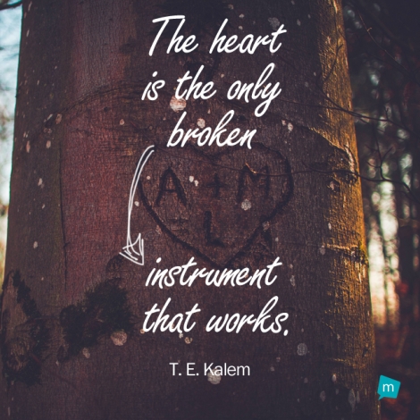The heart is the only broken instrument that works.
