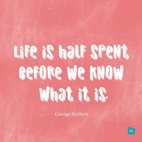 Life is halfe spent before we know what it is.